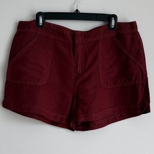 Sanctuary maroon shorts